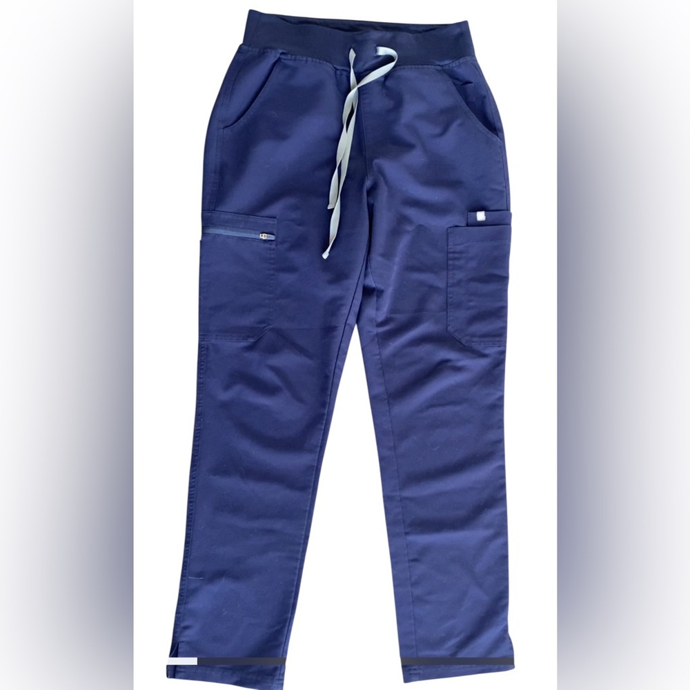 FIGS  Technical Collection HW Yola Scrub Pants Navy Blue Size S High Rise